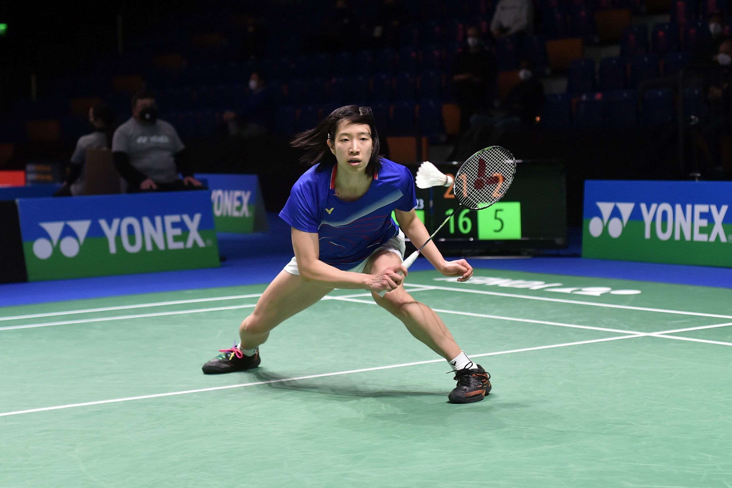 Yvonne Li im Viertelfinale gegen die Olympiasiegerin
